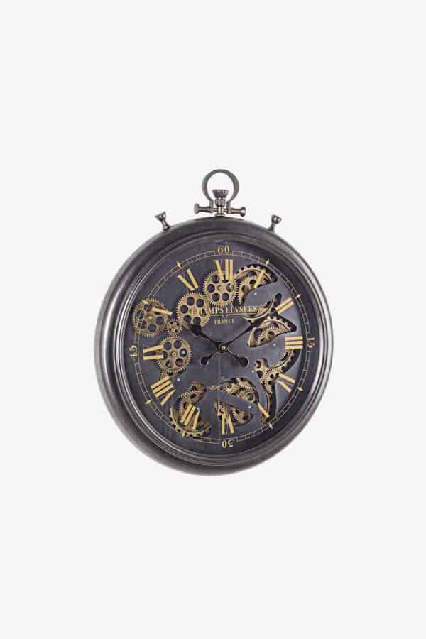 Grand Décor - Horloge Vintage XXL Mécanisme Apparent Roma